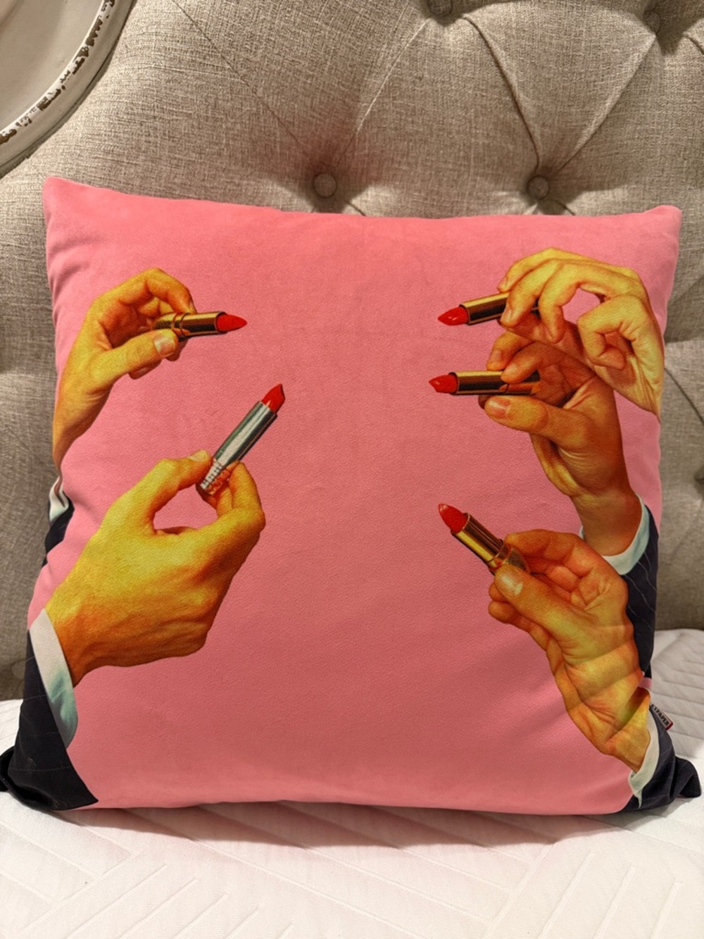 Seletti Lipstick accent/decorative pillow